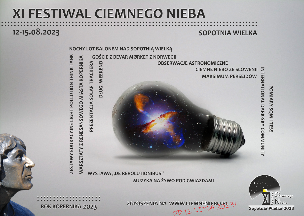 XI Festiwal Ciemnego Nieba - 12-15.08.2023r. Sopotnia Wielka